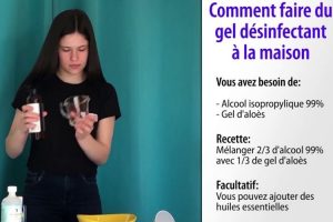 désinfectant pour mains : comment fabriquer